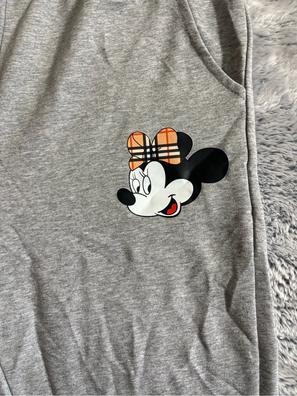 Kids Grey Minnie Mouse Graphic Tee